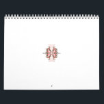 a red and white floral design on a white backgroun calendar<br><div class="desc">The design features an intricate symmetrical pattern. Here are the design details: • Pattern Description: o The design consists of interlocking shapes and lines. o Red arcs form petal-like structures, creating a floral or scale-like motif. o A central vertical line divides the image into identical halves. o Along this line,...</div>