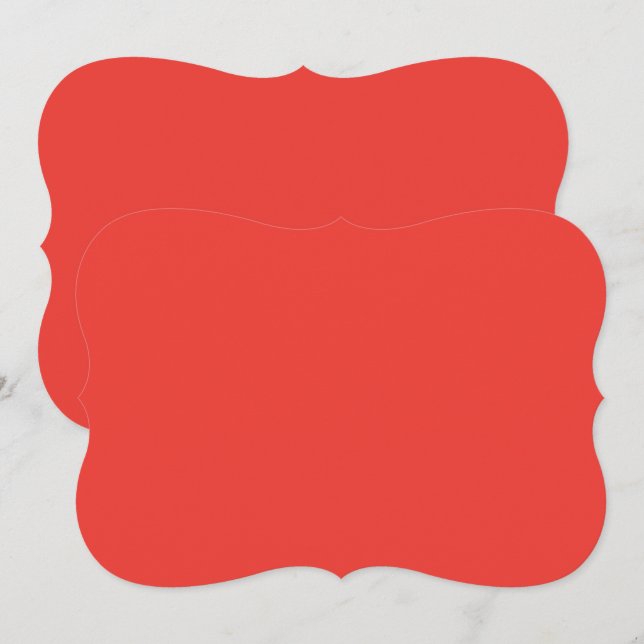 a red background with a white border card (Front/Back)