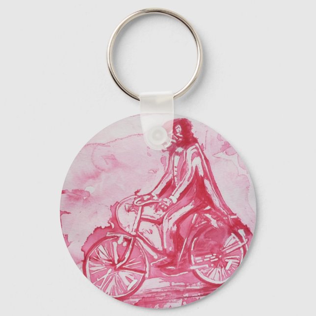 A Red Big BAD Wolf Key Chain (Front)