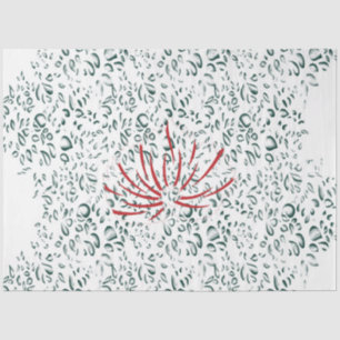 a red flower on a black background tissue paper