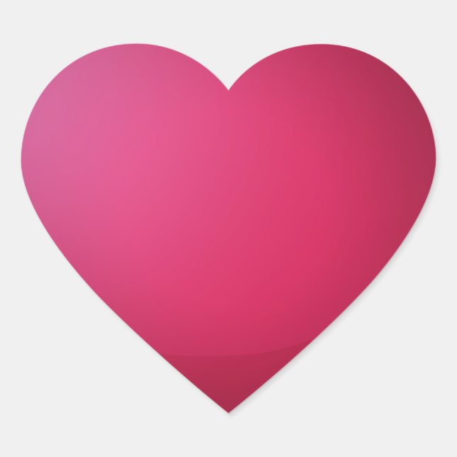 A red heart heart sticker (Front)
