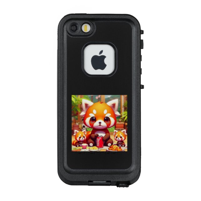 A red panda's happy family gathering LifeProof iPhone case (Back)