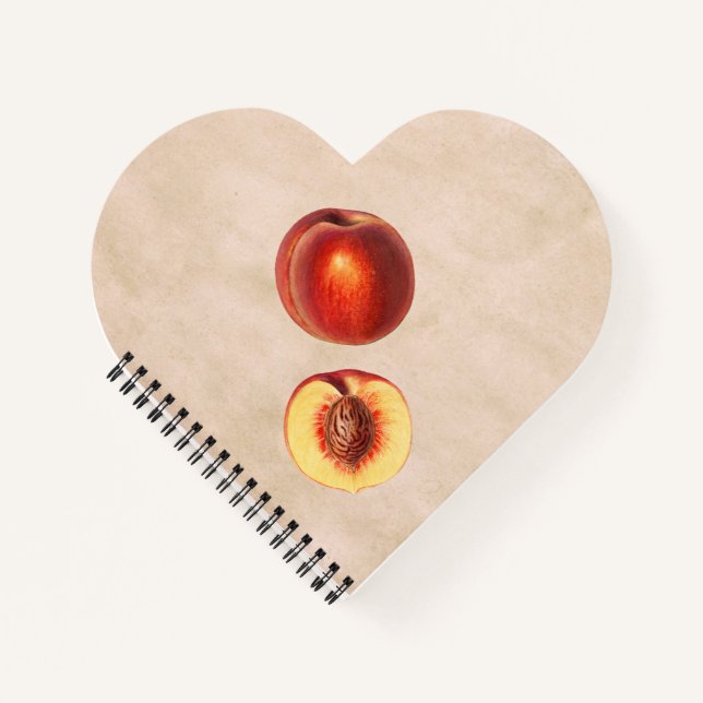 A Red Peach and a Half Notebook (Front)