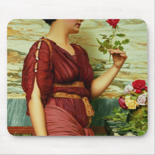 A red, red rose mouse mat