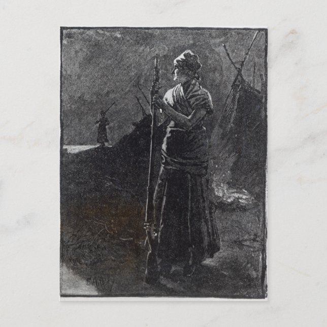 A Red River Colonist, 1878 Postcard (Front)