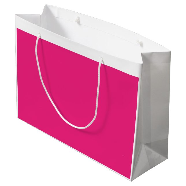 A red rose with vibrant petals surrounded by delic large gift bag (Back Angled)