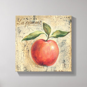 A Red Shiny Apple Canvas Print