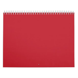 A red square enclosed by a thin white border, crea calendar