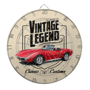 A Red Vintage Legend Dartboard