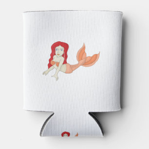 A Redhead Mermaid Can Cooler