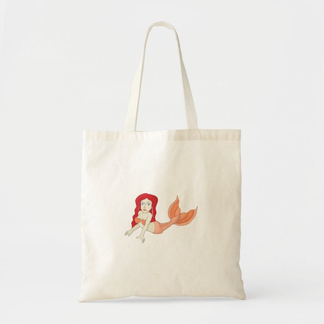A Redhead Mermaid Tote Bag (Front)