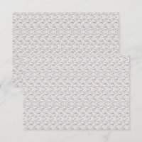 A refined floral motif in white and grey, presenti