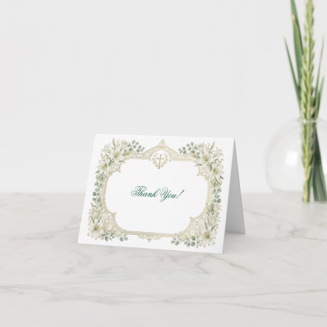 A refined thank you card designed to complement th (Front)