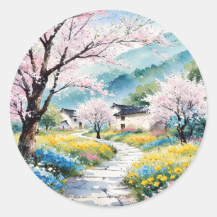 A Refreshing Melody 022 Classic Round Sticker