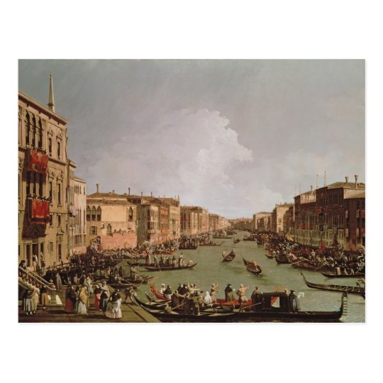 A Regatta on the Grand Canal, c.1735 Postcard