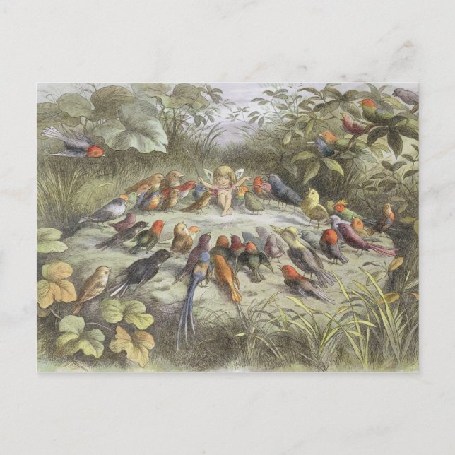 A Rehearsal in Fairy Land, illustration from 'In F Postcard (Front)