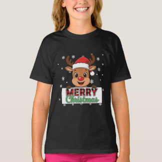 A reindeer-themed T-shirt for Christmas decoration