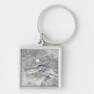 A relatively rare blanket of ice key ring