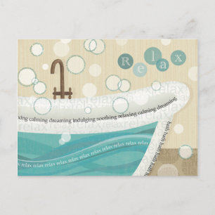 A Relaxing Bath Postcard