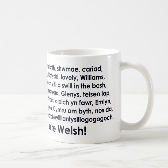 A reminder of home. Wales. Coffee Mug (Right)