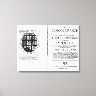 A remonstrance by the Levellers Canvas Print