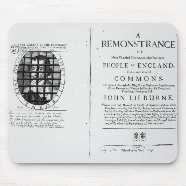 A remonstrance by the Levellers Mouse Mat (Front)