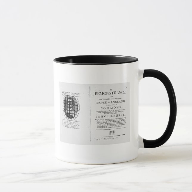 A remonstrance by the Levellers Mug (Right)