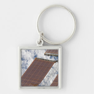 A repaired solar array key ring