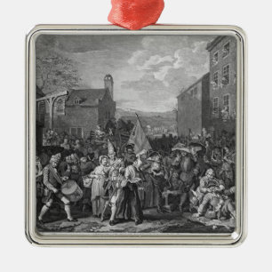 A Representation of the March of the Guards Metal Tree Decoration