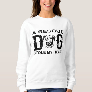 A rescue Dog Steal My Heart Dog Lover Design Sweatshirt