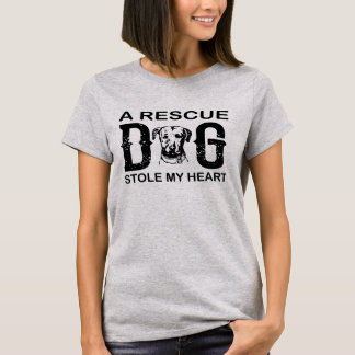 A rescue Dog Steal My Heart Dog Lover Design T-Shirt