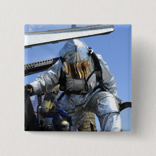 A rescue drill is performed on the flight deck 15 cm square badge