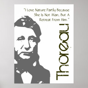 A Retreat From Man Thoreau Poster