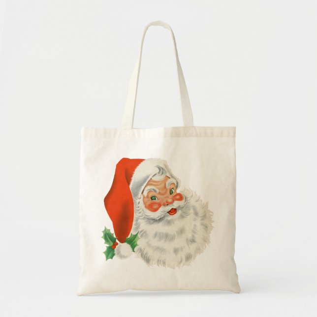 A retro Santa Tote Bag (Front)