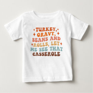 A Retro Thanksgiving Dinner Baby T-Shirt