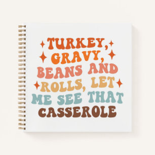 A Retro Thanksgiving Dinner Notebook