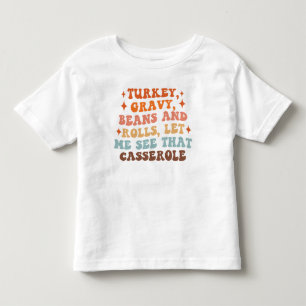 A Retro Thanksgiving Dinner Toddler T-Shirt