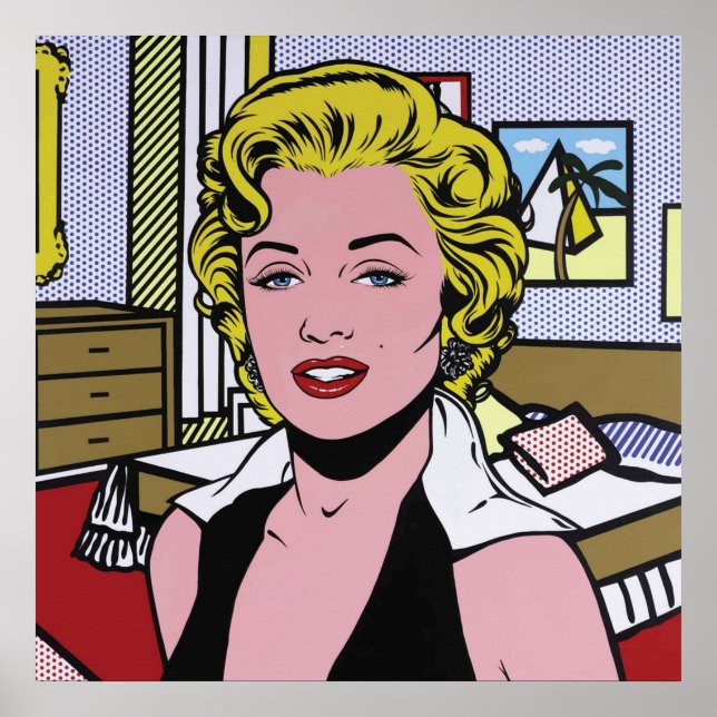 A reworked and vectorised  Marilyn pop art of Roy  Poster (Front)