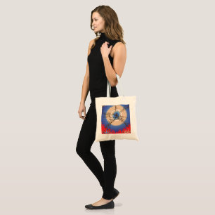  A rich paisley pattern combining red and blue ton Tote Bag