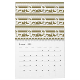 A richly coloured rug features a symmetrical geome calendar