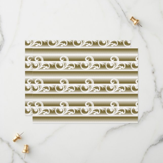 A richly coloured rug features a symmetrical geome save the date (Front/Back In Situ)