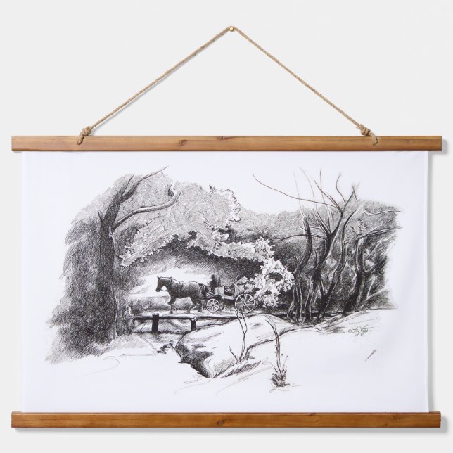 A Ride Through Central Park Hanging Tapestry (Front)