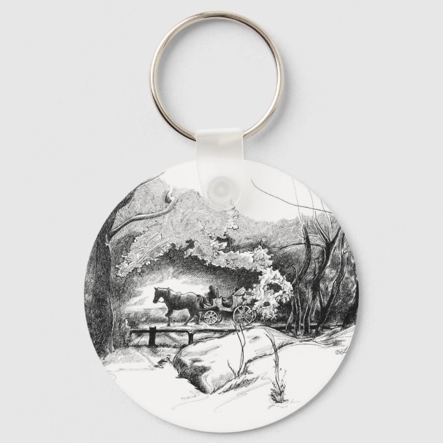 A Ride Through Central Park Key Chain (Front)