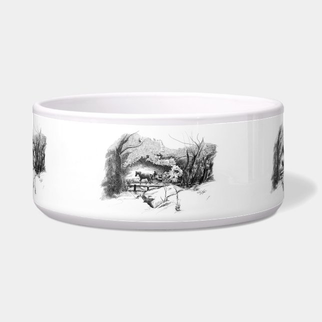 A Ride Through Central Park Pet Bowl (Front)