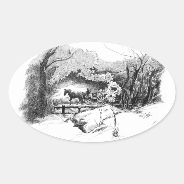 A Ride Through Central Park Sticker (Front)