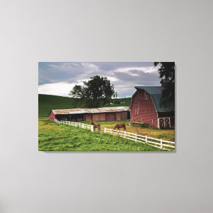 A ride through the farm country of Palouse 3 Canvas Print