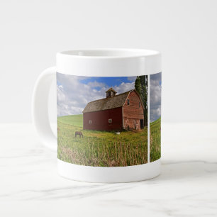 A ride through the farm country of Palouse 3 Large Coffee Mug