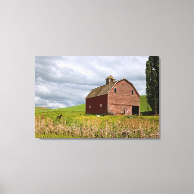 A ride through the farm country of Palouse 4 Canvas Print (Front)