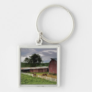 A ride through the farm country of Palouse 4 Key Ring