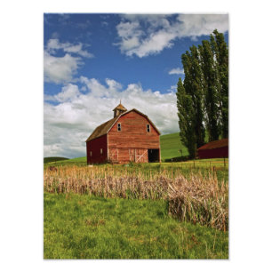 A ride through the farm country of Palouse Photo Print